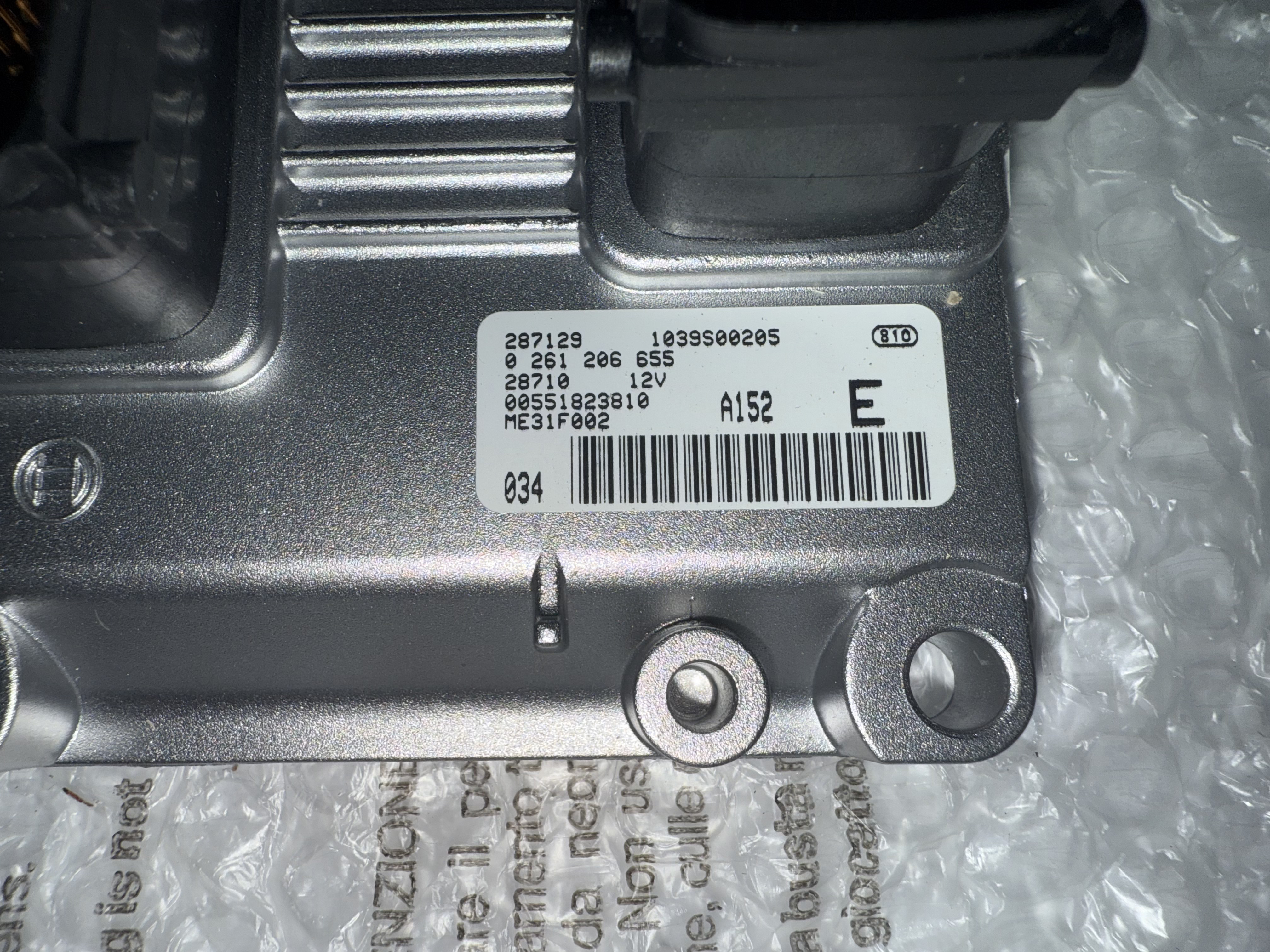 Fiat ECU - 0261206655 - 3