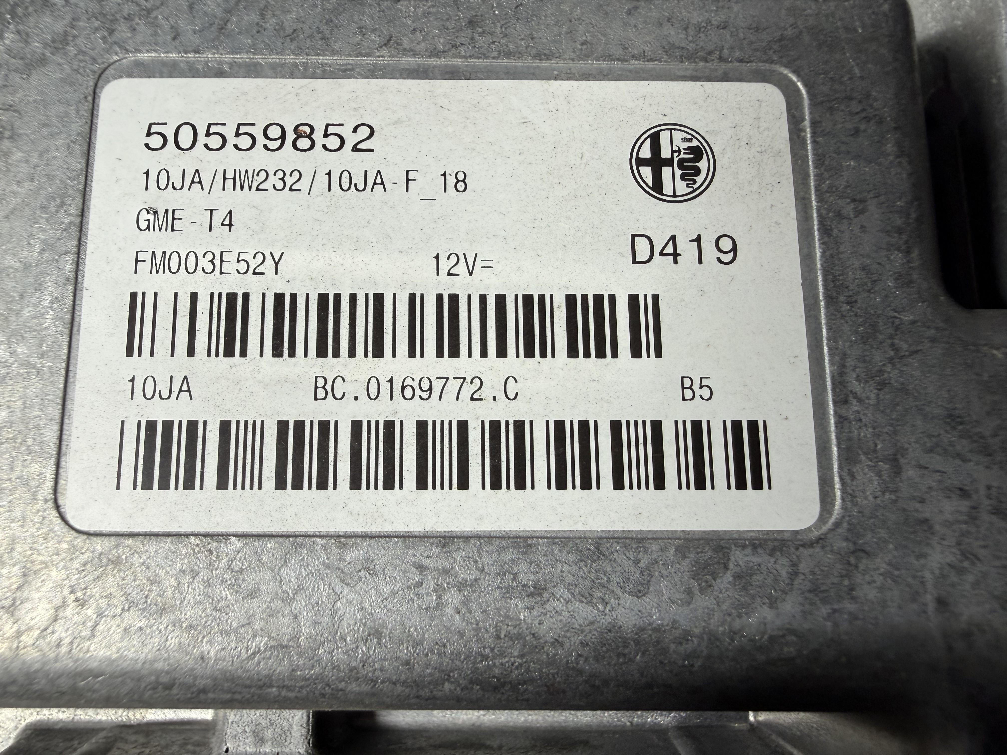 Alfa Romeo ECU - 50559852 - 2
